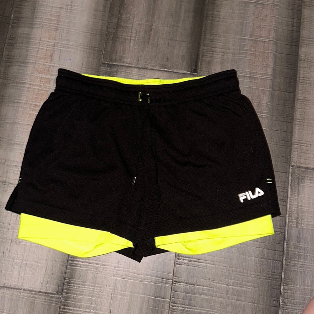 Fila Sport Neon Lining with Black Shorts Shell